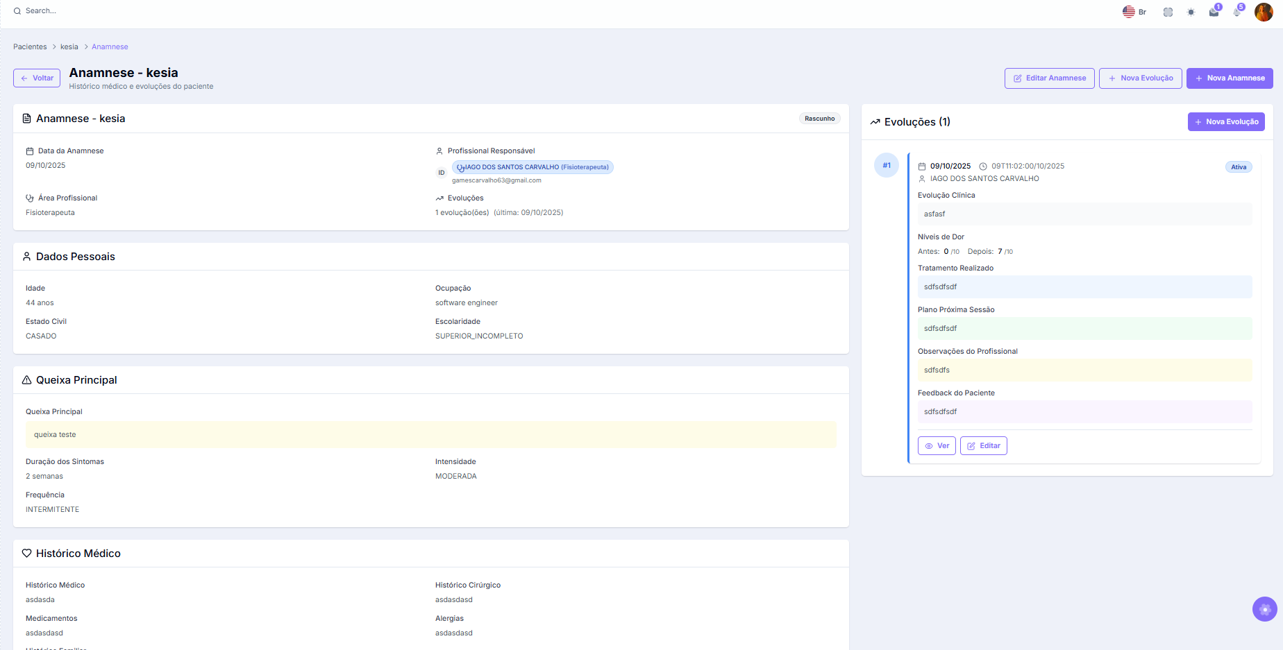 Gestão de Pacientes