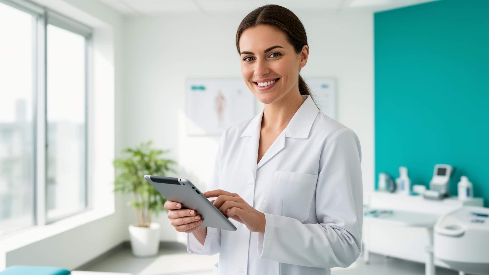 Fisioterapeuta usando o Ikora